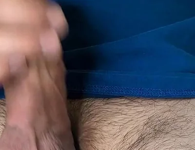 Big Uncut Cock with Full Bouncy Balls Milked