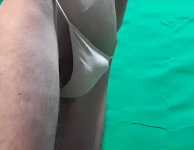 Skin Colored G-string Try on