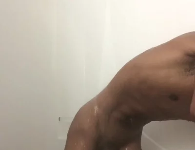Cumshot in the Shower