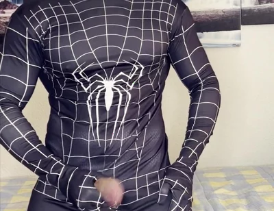 My Spiderman Cock Cums!