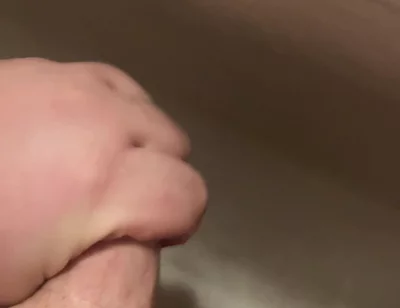 Jerking off a Small Cock in the Bathroom and Cumming