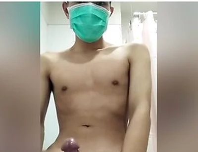Horny Indonesian Boy With Mask Jerk Off Till Cum