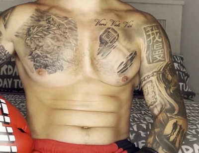Fighter Big Cum! with No Hands