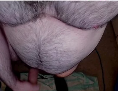 Top Down Perspective Showing My Sexy Chest, Legs, Beard And Cock