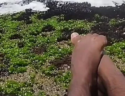 My Beautiful Feet After a Day of Work Taking Vitamin D on the Beach