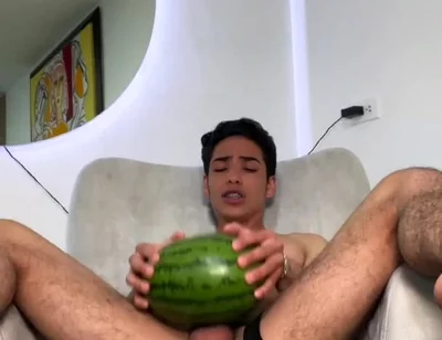 Fucking Watermelon and Creampie