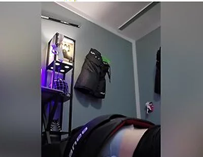 Hockey Jock Grinds & Cums In Pullup (diaper)