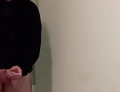 Boy in Hoodie Jerk off and Finish with a Cumshot