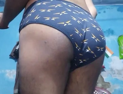 Horny Indian Femboy Wearing His Step Sister's Bra and Panties