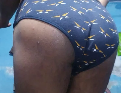 Horny Indian Femboy Wearing His Step Sister's Bra and Panties
