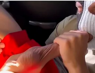 A Passerby Stepdaddy Sucked My Big Cock And Fucked Me Rough In A Taxi, A Public Femboy Cruise!