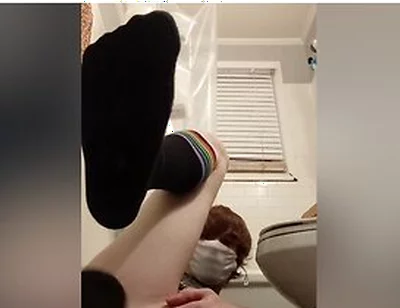 Femboy Tries New Dildo In Bathroom