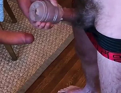 Daddy and Boy Bareback, Play with Toys and Cuddle