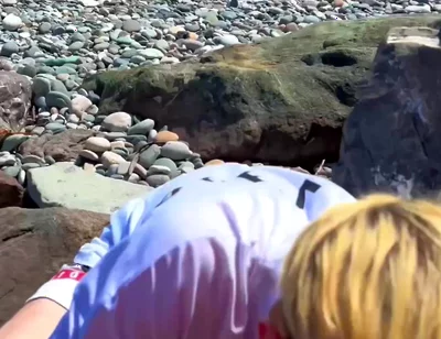 Persuaded a Straight Guy to Give a on the Beach
