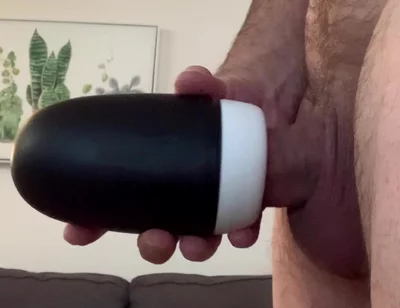Cum as Lube Pocket Striker and New Toy Combo