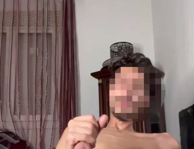 Skinny Twink Strokes His Hung Cock