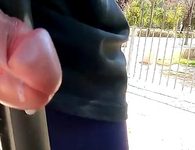 I Can't Stop Moaning in the Street, Desperate and Intense Orgasm Rubbing Cock and Scooter
