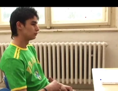 A student watches the anal lesson