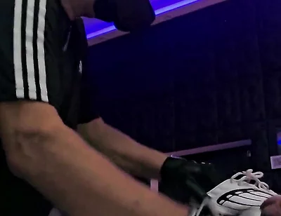 Playing Puppies Pleasure on the Rack Bondage,handjob,sneakers,smelly Shoes and the Yellow Ballon Part 2