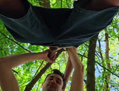 Gay Cruising in the Woods: Sucked and Kicked a Man in the Ass
