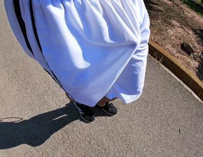 Flashing My Boner in See Thru Basketball Shorts for the Cyclists and Runners
