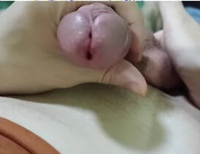 Masturbates And Cums With Cum