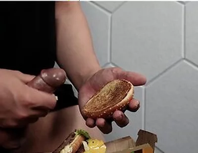 Fuck A Big Mac And Cum On Food To Eat
