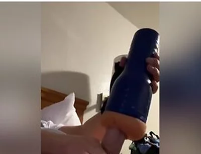Using My Fleshlight In A Hotel Room Until Cum