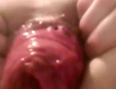 A Young Hot Guy Sitting on a Chair Shows His Anal Prolapse