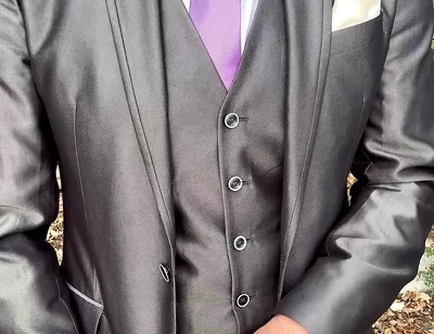 Public Outdoor Masturbation in a Shiny Suit