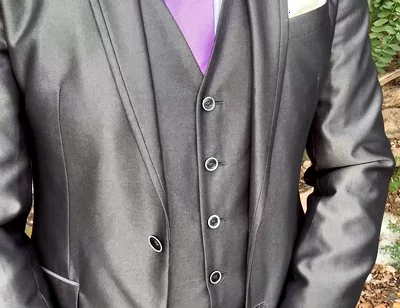 Public Outdoor Masturbation in a Shiny Suit
