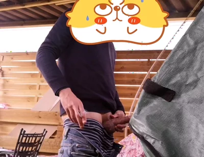 Outdoor Jerkoff While Smoking a Cigarette