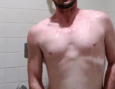 Jacking off in the Showers