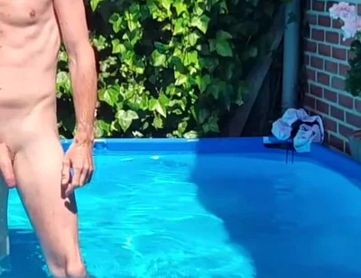 In Swimming Pool Fully Naked