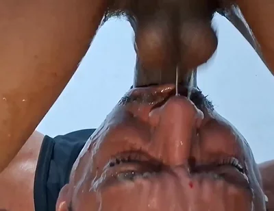 Wild Blowjob, Headfirst, with a Straight Guy