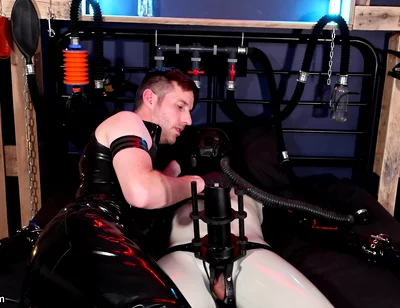 Training the Rubber Gimp in Orgasm Control Pt 3 (4k)