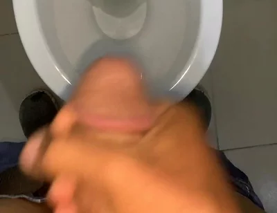 Toilet Jerk off at Work
