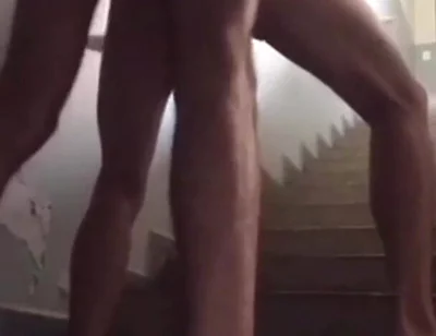 Fucking My Friend on the Stairs of the Building