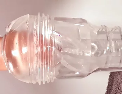 A Fleshlight Ice Lady Gets Fucked by This Hairy Bear's Big Cock