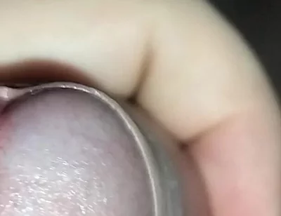 Close up Masturbation Uncut Cock and Cumshot