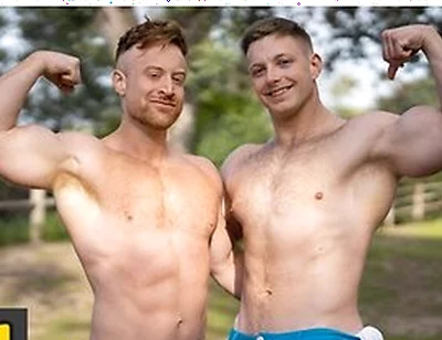 Kyle Denton & Tim James Check Each Other Out Before Getting Down And Dirty On The Bed