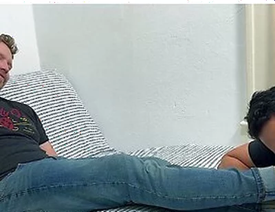 Dan Edwards Worship His Boyfriends Russ Big Feet