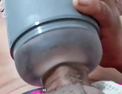 Masturbating