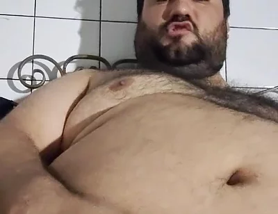 Fat Pig Trapped Between Fat and Semen
