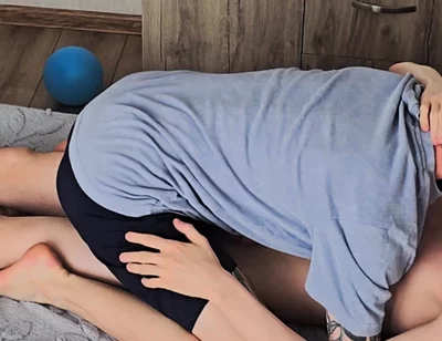 Saw a Friend Jerking off to Porn, Blowjob Deepthroat and Anal