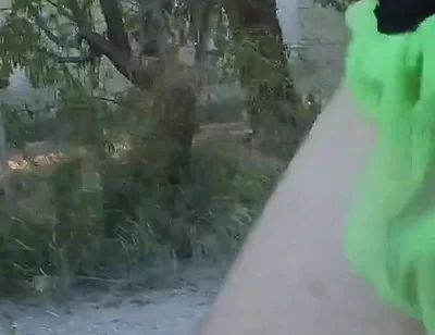 My Thong Rips While Running and I Get Caugh Nude by a Cyclist