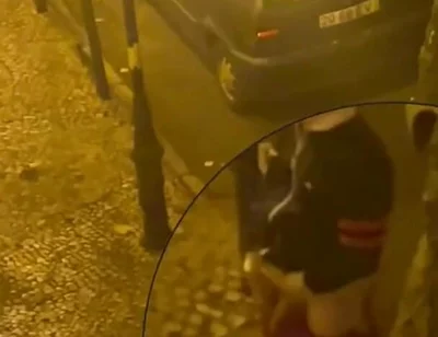 Amateur Boy Caught Peeing in the Street