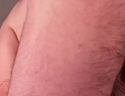 Bear Morning Stretch From Behind to Expose Big Balls, Cock and Asshole