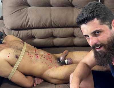Tied Slave Edged Until Explosion