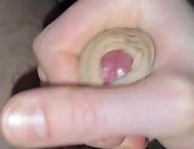 Horny Husband Masturbates His Hairy Cock While Home Alone, Cumming on Himself
